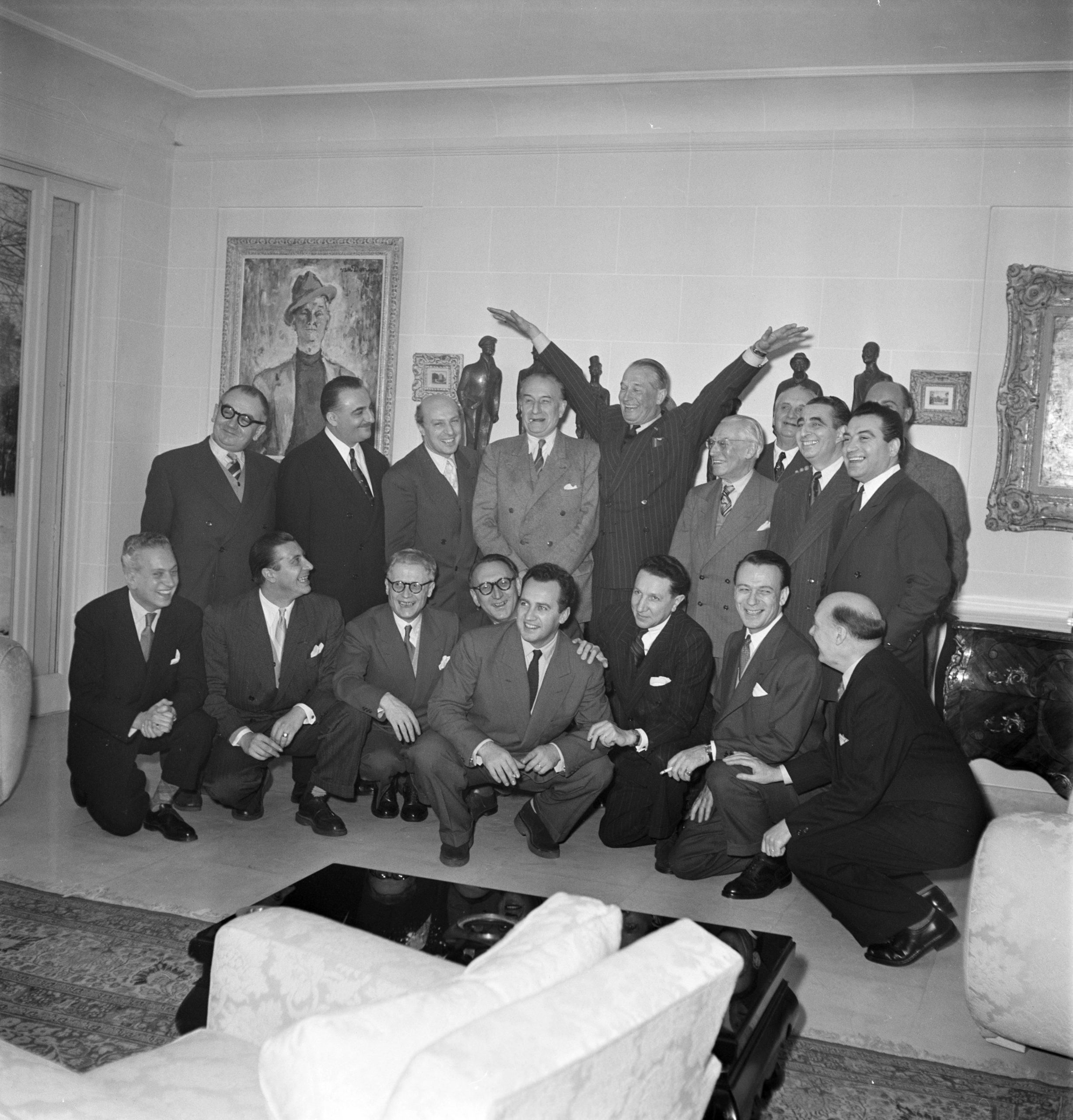 Les membres fondateurs du Comité du cœur en 1953